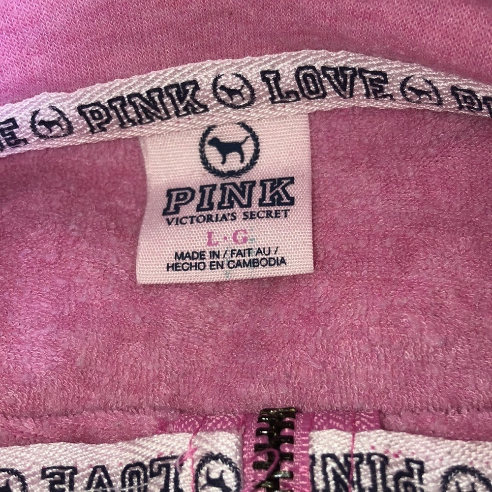 Pink Victoria’s Secret bundle sweatshirt and sweatpant like leggings size large‍ - Picture 4 of 5